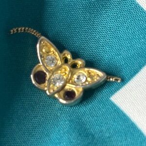 Elegant Gold Butterfly Pendant